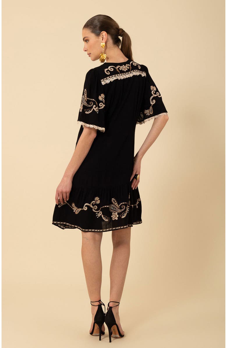 Hale Bob Lennox Embroidered Dress, Alternate, color, 