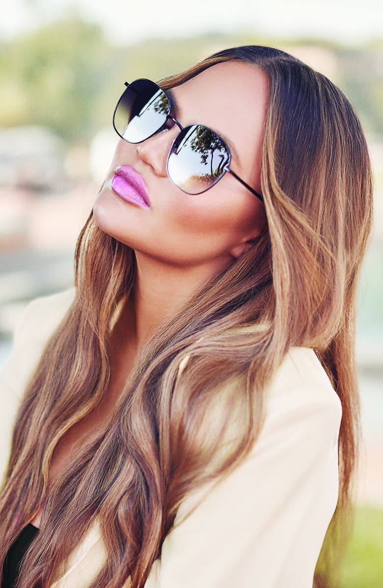 QUAY Jezabell 56mm Round Sunglasses, Alternate, color,