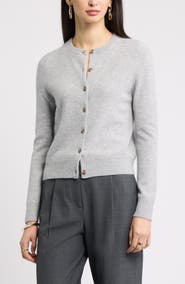 Nordstrom Cashmere Crewneck Cardigan