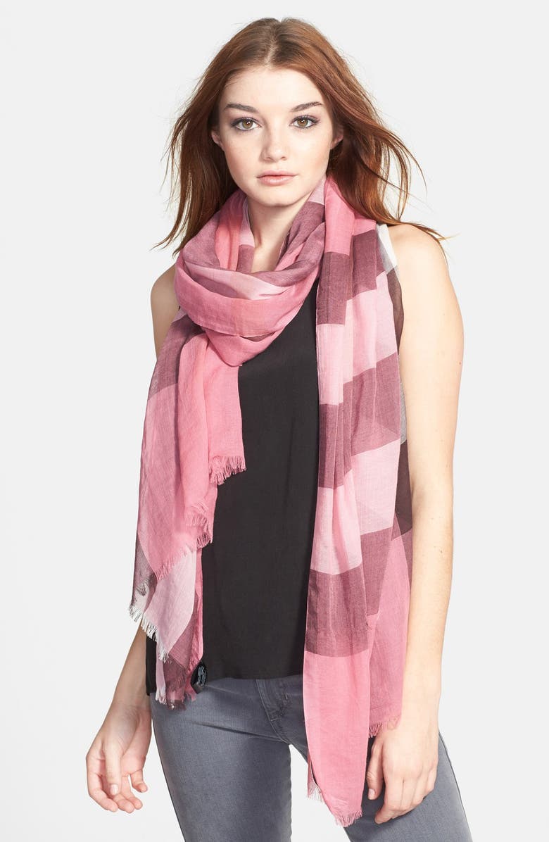 Burberry Brit Sheer Mega Check Scarf, Main, color,