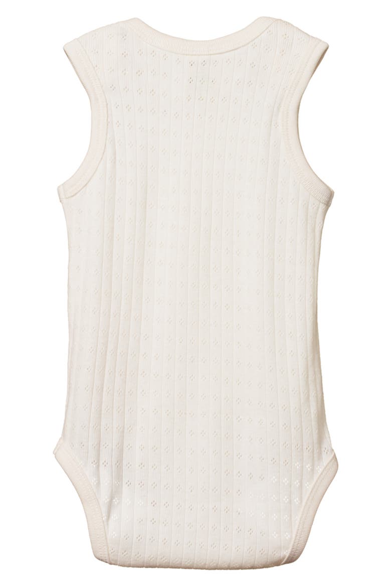 Pointelle Organic Cotton Bodysuit, Alternate, color, NATURAL