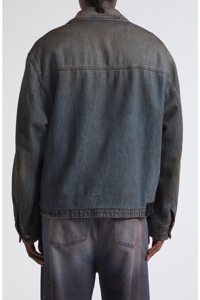 Bones Denim Jacket, Alternate, color, DARK DUST