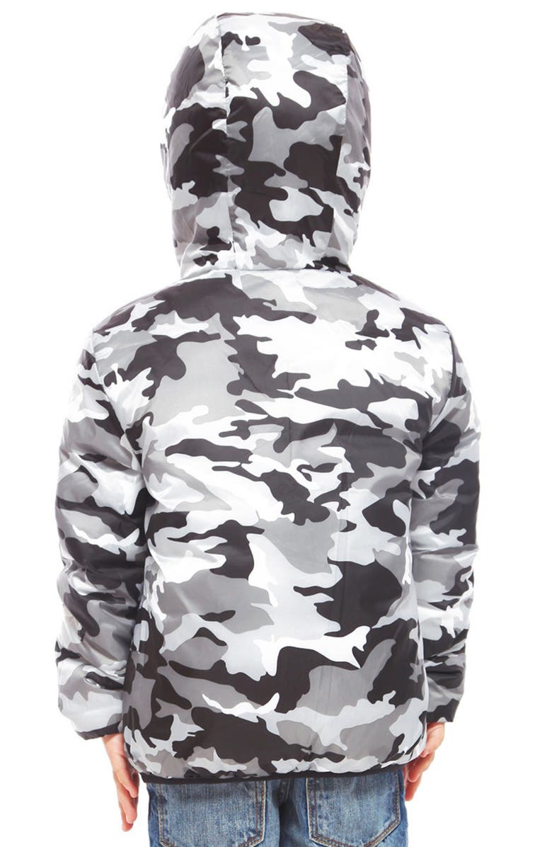 Rokka&Rolla Kids' Reversible Puffer Jacket, Alternate, color, Very Black