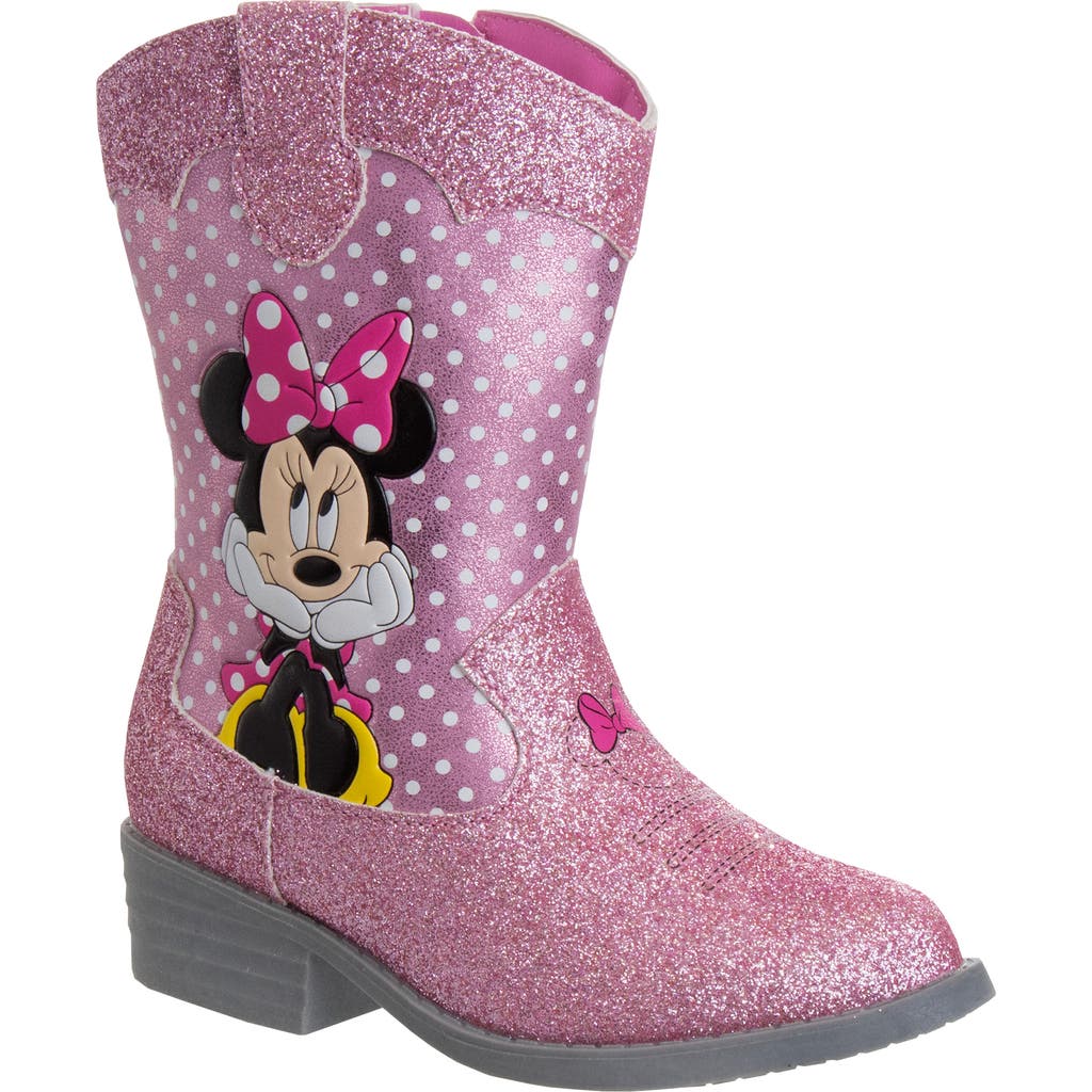 JOSMO Kids' Disney Minnie Mouse Western Boot in Pink Glitter  product