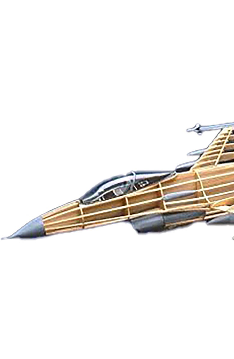 Guillow's F16 Fighting Falcon Model Kit, Small, Alternate, color, Multicolored