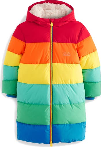 Oshkosh rainbow puffer coat best sale