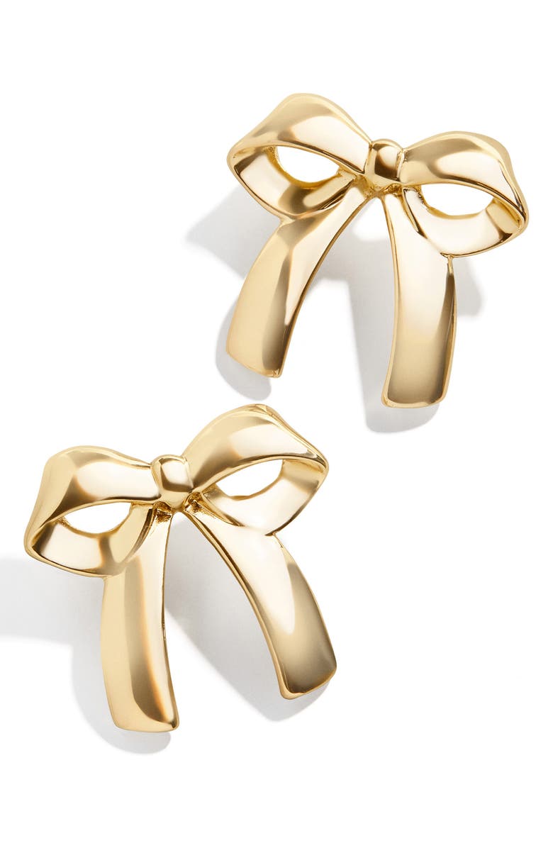 BaubleBar Bow Stud Earrings, Main, color, 