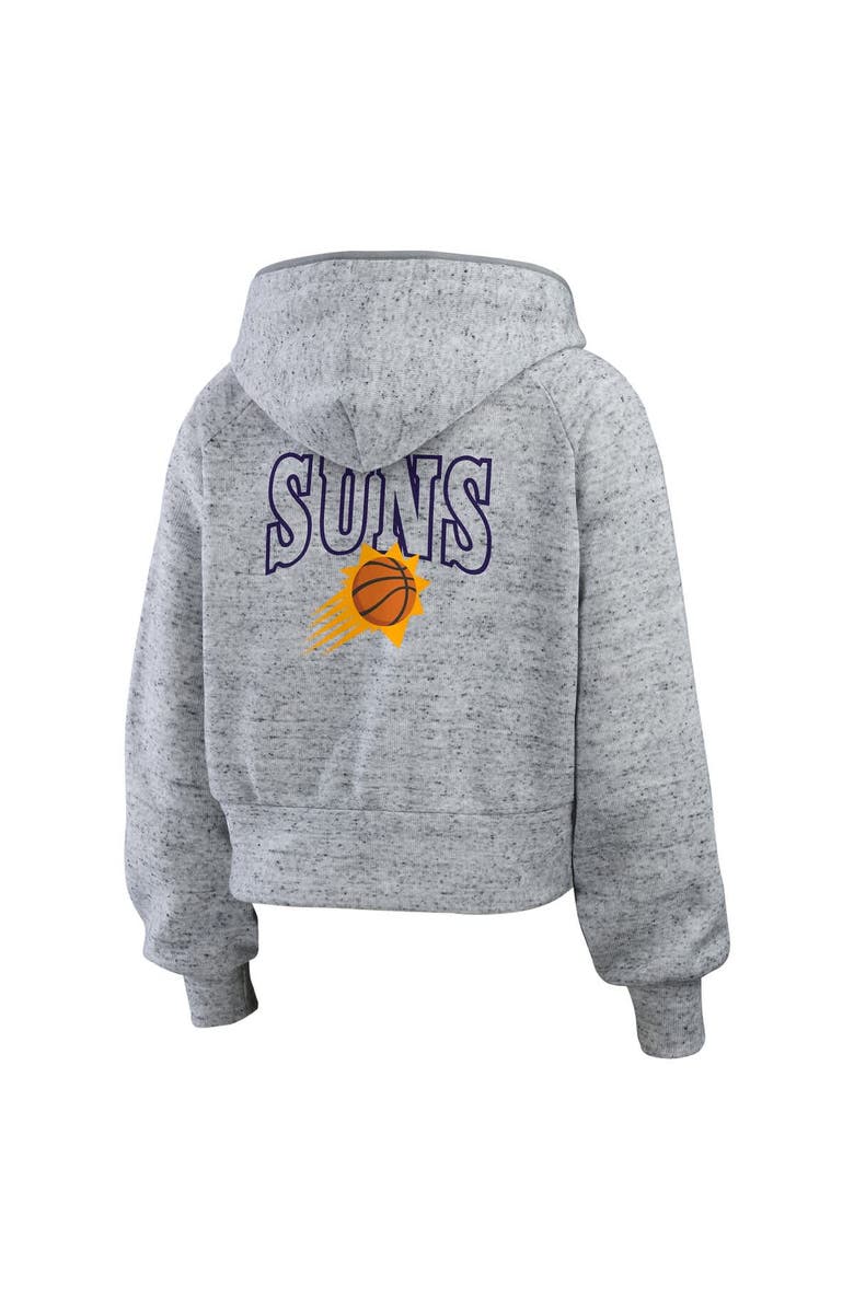 WEAR by Erin Andrews Women's WEAR by Erin Andrews Heather Gray Phoenix Suns Speckled Radiator Full-Zip Hoodie, Alternate, color, Heather Gray