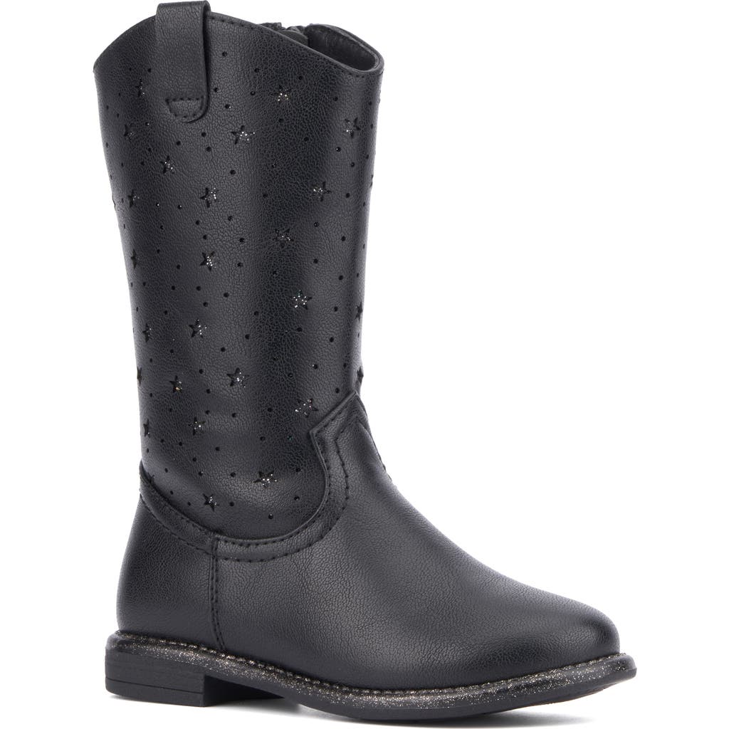 Olivia Miller Kids' Chasing Starz Mid Calf Boot In Black