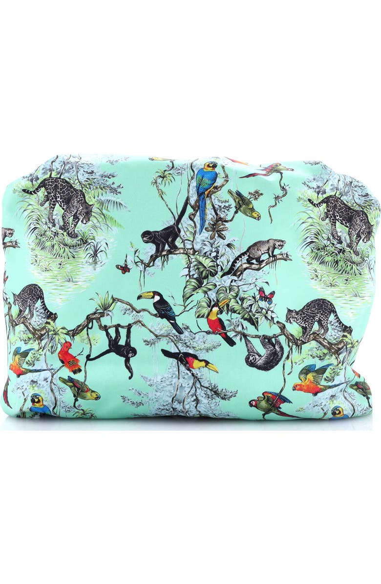 Pre-Owned Hermes Balusoie Bag Printed Silk and Leather, Alternate, color,