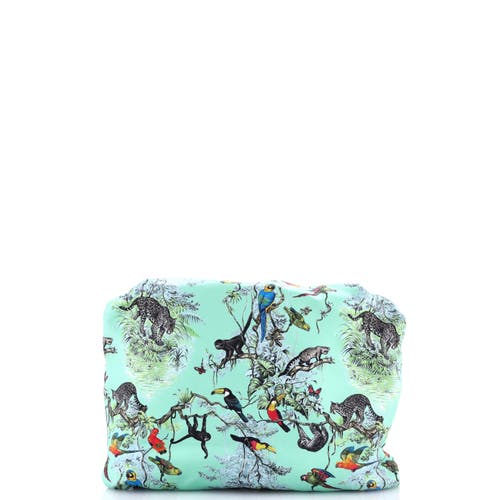 Pre-owned Hermes  Hermes Balusoie Bag Printed Silk And Leather In Multi