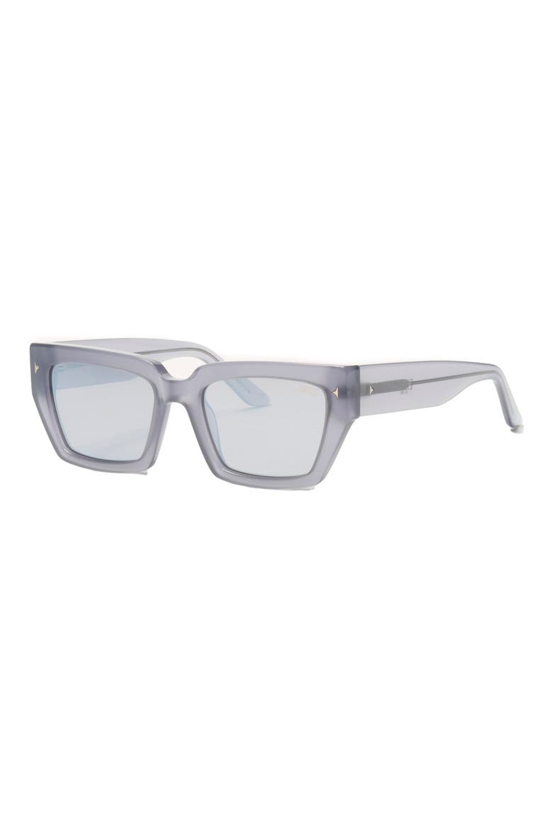 Switch 55mm Square Sunglasses, Alternate, color, STEEL / SMOKE FLASH