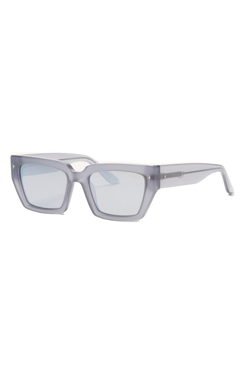 DEZI Switch 55mm Square Sunglasses, Alternate, color, Steel / Smoke Flash