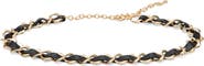 MANGO Faux Leather Chain Belt