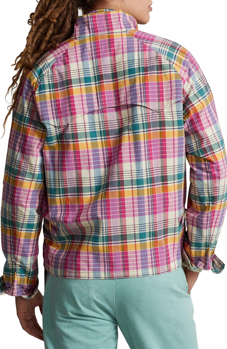 Polo Ralph Lauren Reversible Plaid Jacket, Alternate, color, Classic Stone/ Madras