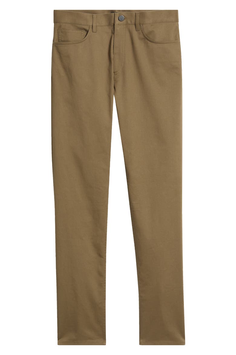 Raffi Soft Stretch Cotton & Lyocell Slim Leg Pants, Alternate, color, DUFFLE