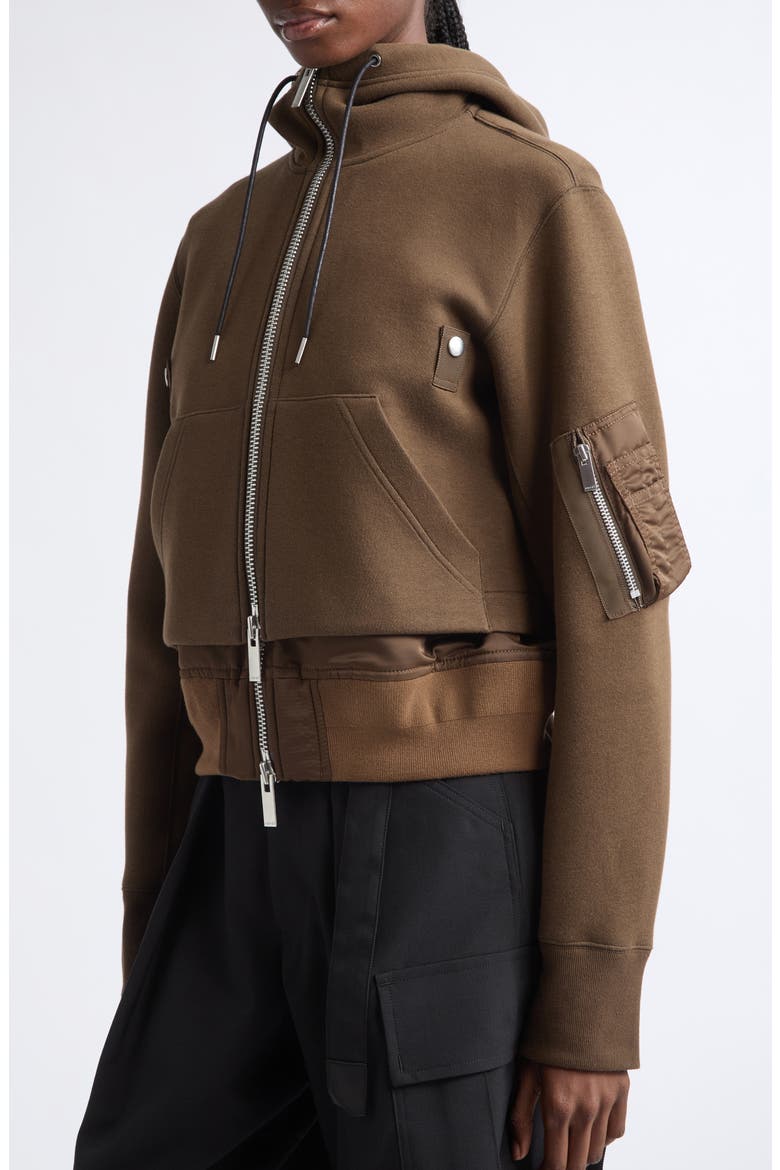Sponge Sweat Hoodie, Alternate, color, BROWN
