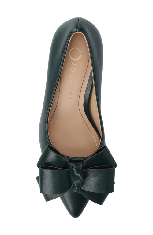 Journee Collection Crystol Pump In Green
