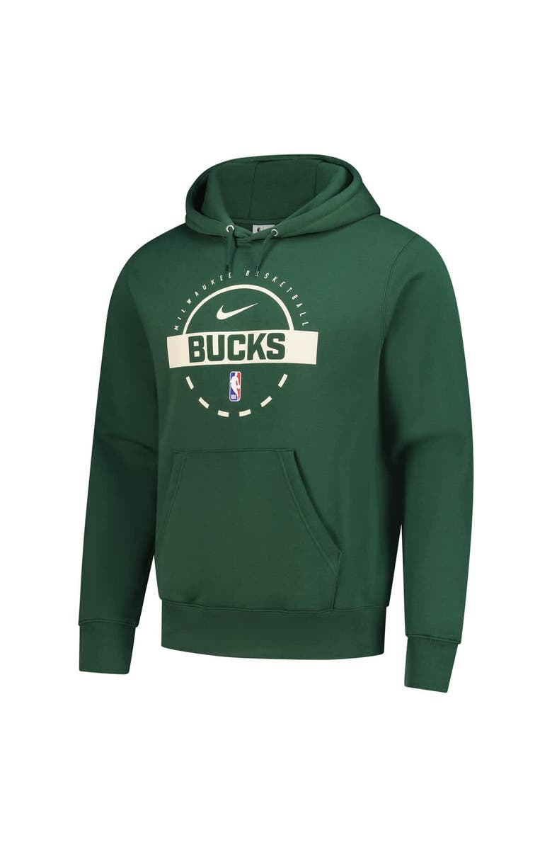 Nike Men's Nike Hunter Green Milwaukee Bucks 2025/26 Authentic Practice Club Pullover Hoodie, Alternate, color, Hunter Green
