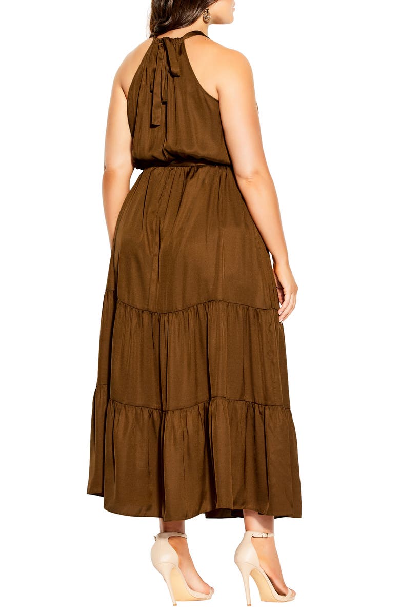 City Chic Tiered Maxi Dress, Alternate, color,