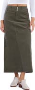 Wash Lab Denim Corduroy Maxi Skirt