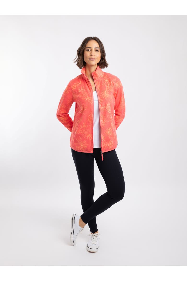 Rochelle Full Zip Microfleece Jacket, Alternate, color, Flamingo