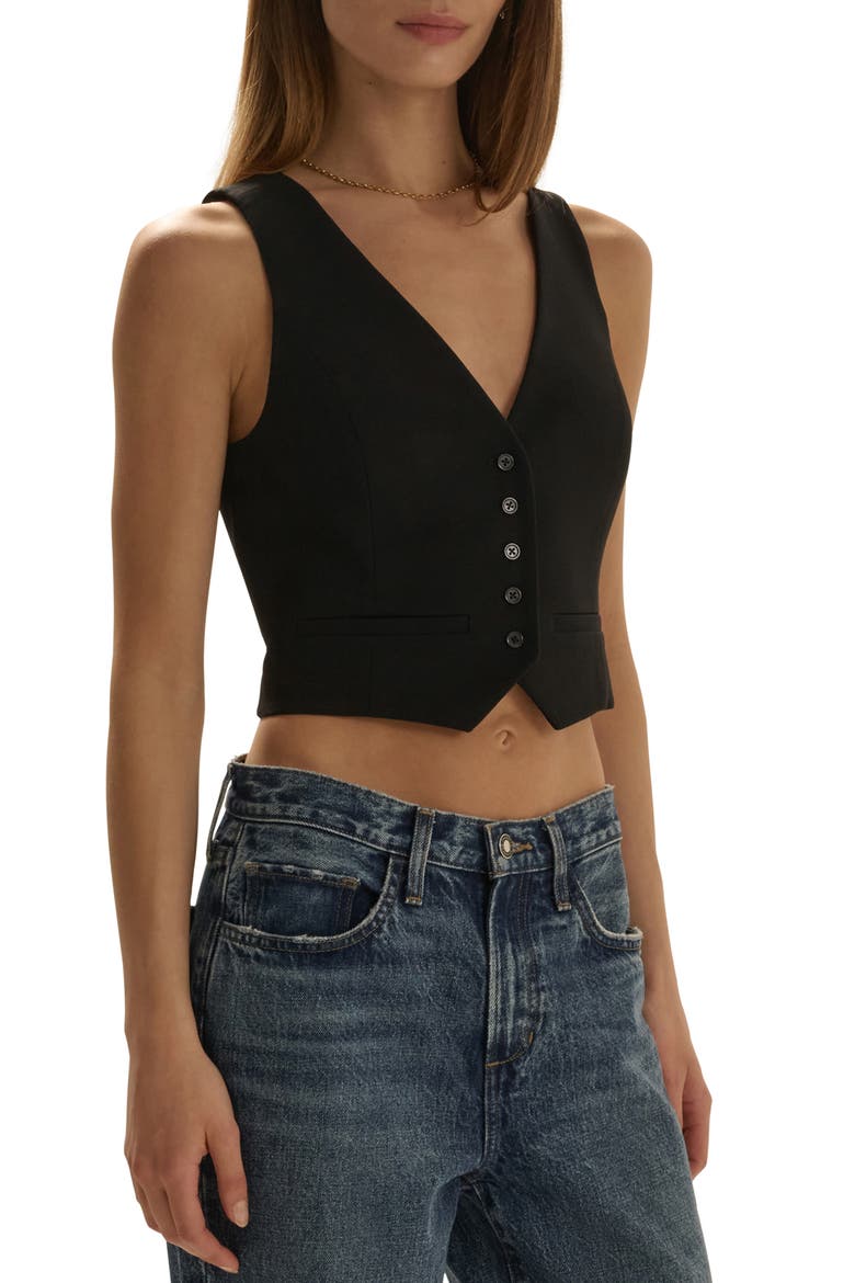 The Little Classic Vest, Alternate, color, BLACK
