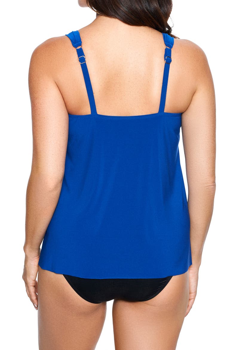 Razzle Dazzle Underwire Tankini Top, Alternate, color, AZL