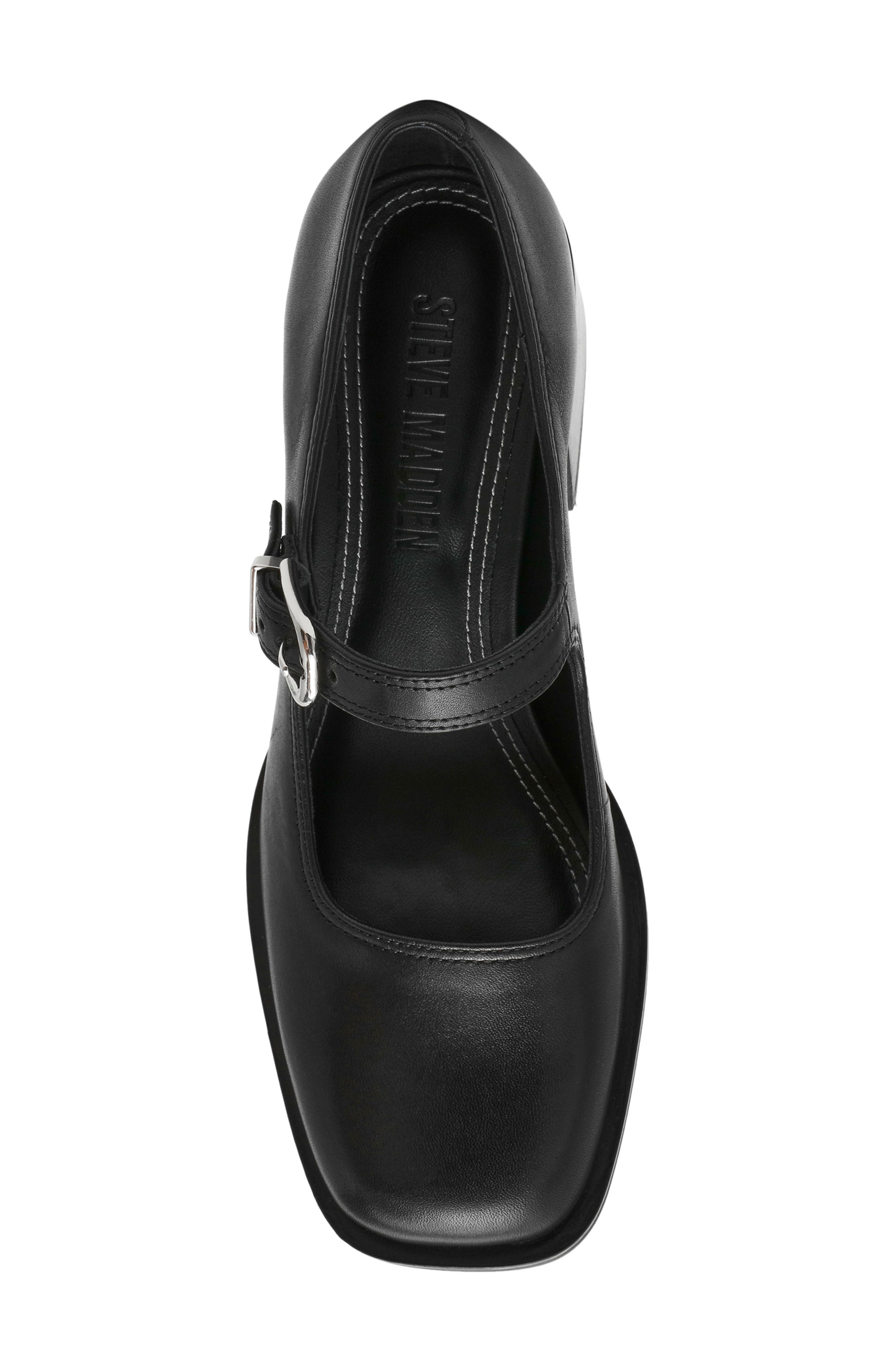 Steve Madden Lisbon Mary Jane Pump, Alternate, color, Black Leather