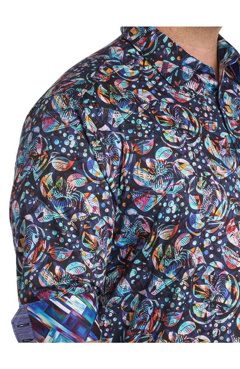 Robert Graham DXL Big & Tall Hemlock Sport Shirt, Alternate, color, Multi