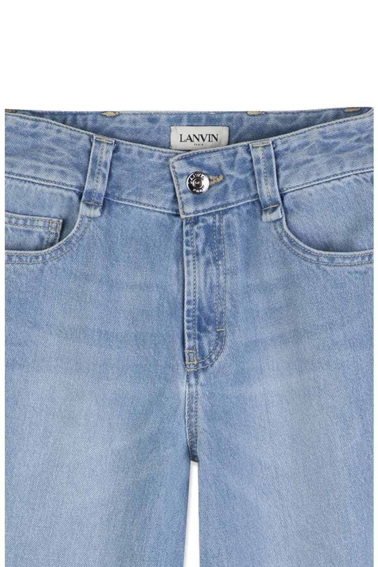 Kids Twisted Stitch Denim Pants, Alternate, color, Blue