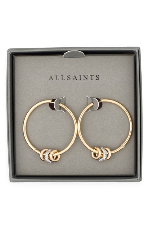 Rondel Hoop Earrings