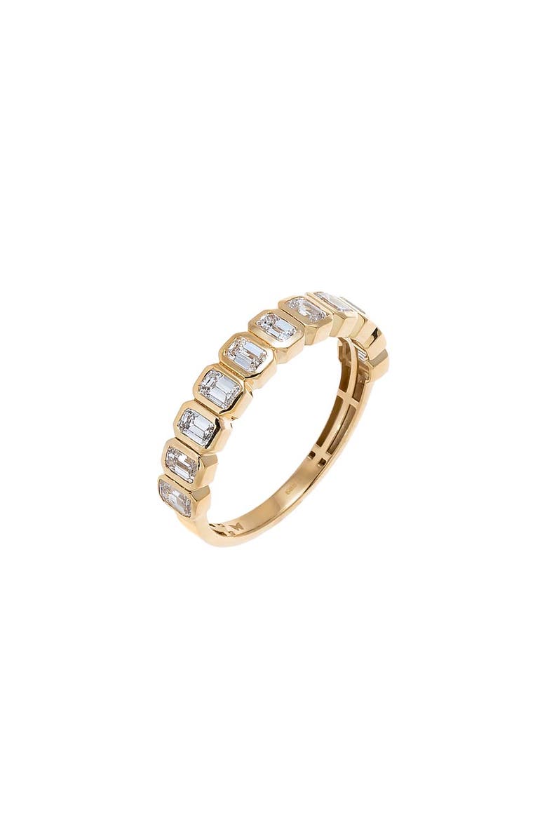 BY ADINA EDEN Lab Grown Diamond Emerald Cut Band Ring 14K, Main, color, 14K Gold