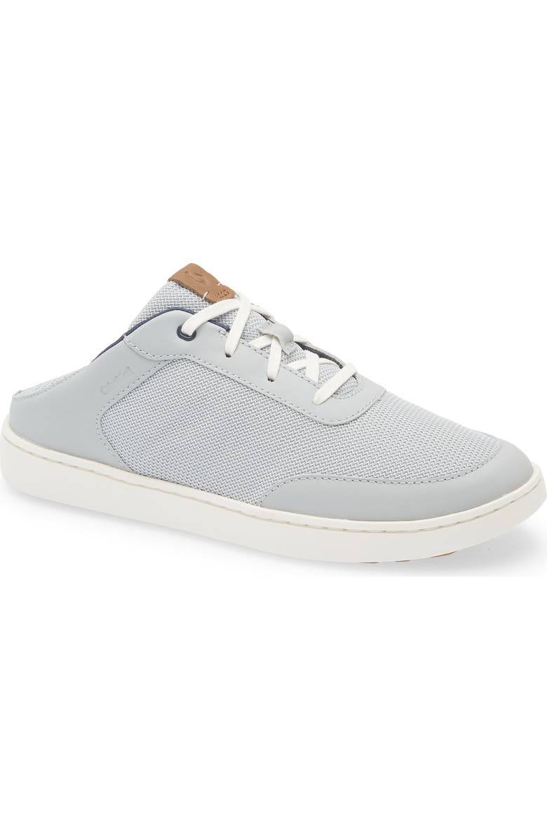 OluKai Kiahuna Sneaker, Alternate, color, Cloud Grey / Tan