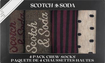 4-Pack Crew Socks