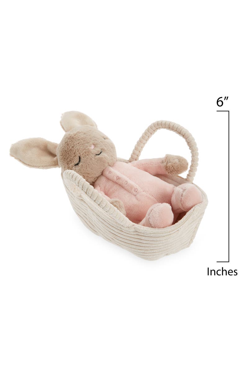 Jellycat Rock-A-Bye Bunny Stuffed Animal & Basket Set, Alternate, color,