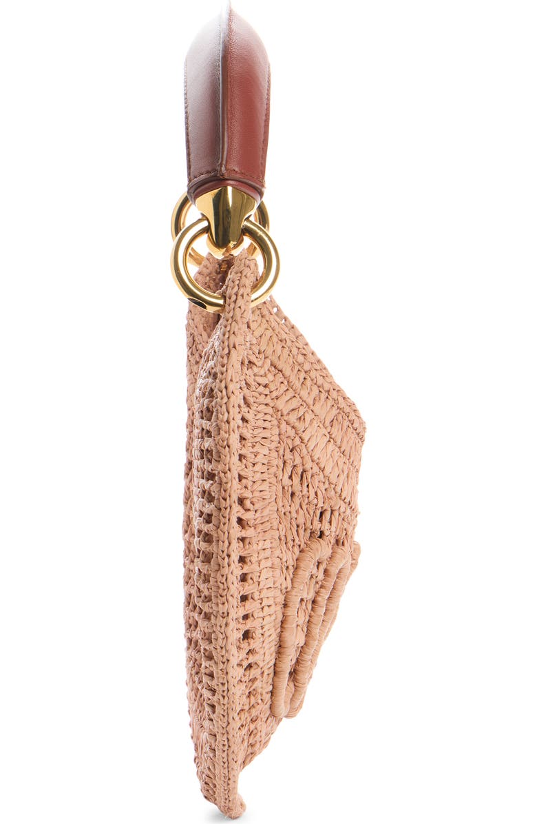 Chloé Summer Banana Raffia Handheld Bag, Alternate, color, Summery Beige
