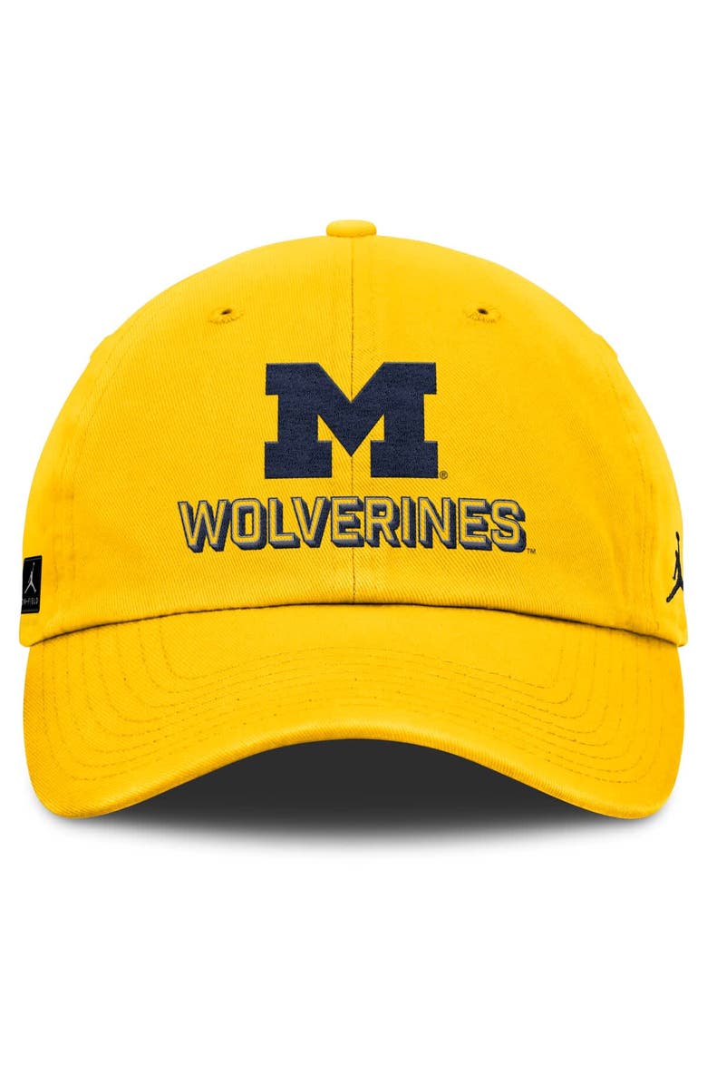 Jordan Brand Men's Jordan Brand Maize Michigan Wolverines 2025 On-Field Club Adjustable Hat, Alternate, color, Maize