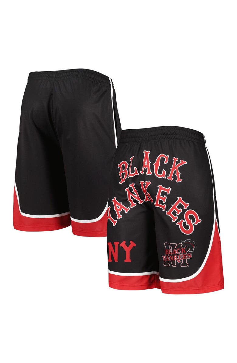 STITCHES Men's Stitches Black Black Yankees Shorts, Main, color, Black
