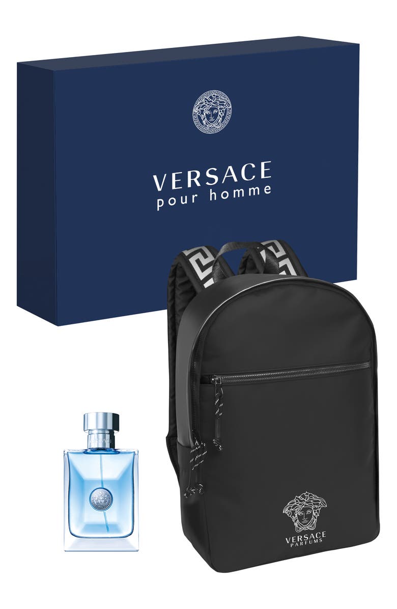 Versace Pour Homme Eau de Toilette Spray & Backpack USD $138 Value, Main, color, 