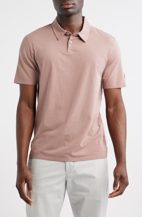 Feather Stretch Cotton Polo