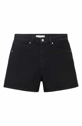 MANGO High Waist Denim Shorts