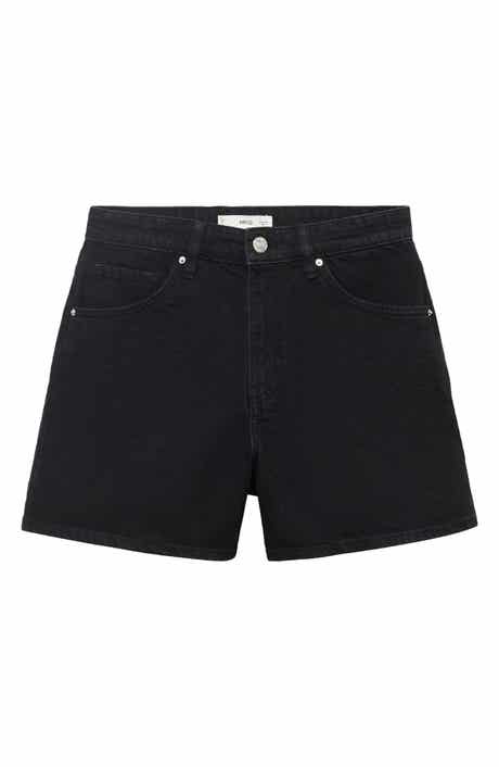 MANGO High Waist Denim Shorts