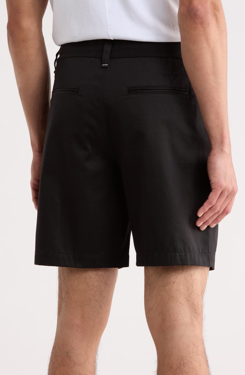 rag & bone Haydon Cotton Chino Shorts, Alternate, color, Black