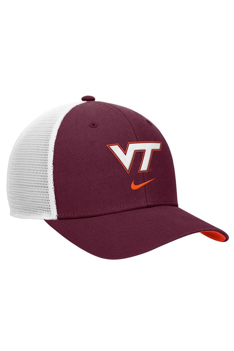 Men's Nike Maroon Virginia Tech Hokies Rise Trucker Dri-FIT Adjustable Hat, Alternate, color, Maroon