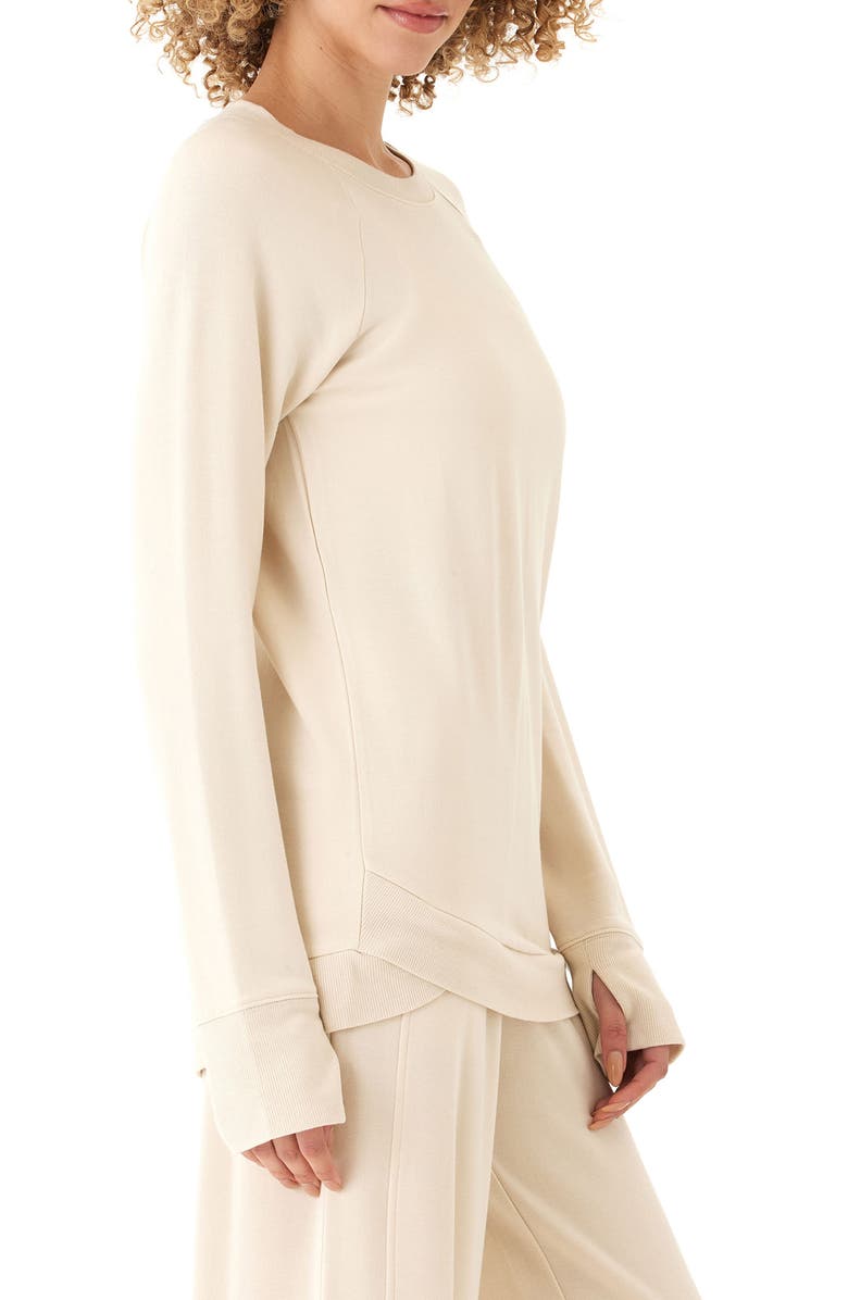 Threads 4 Thought Cannon Feather Fleece Tunic, Alternate, color, Tapioca