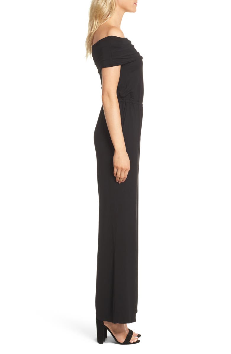 cupcakes and cashmere Farida Off the Shoulder Jumpsuit, Alternate, color,