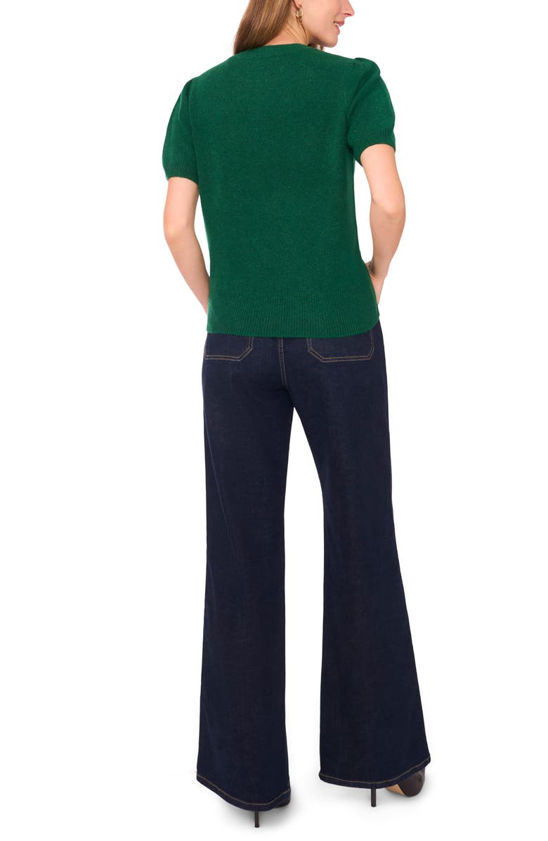 Vince Camuto Puff Sleeve Sweater, Alternate, color, Alpine Green