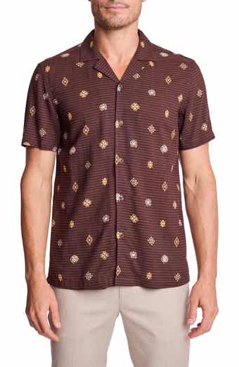 PAISLEY & GRAY Ornate Cotton Blend Camp Shirt