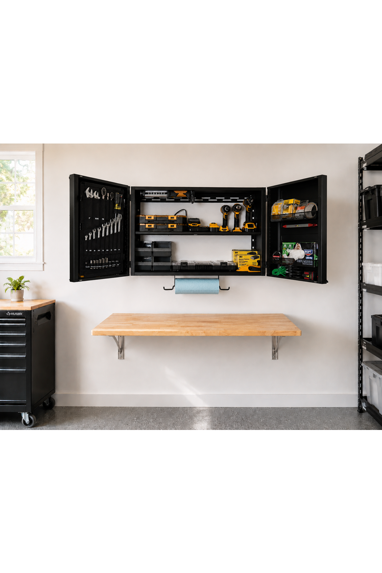 BLAT Wall Cabinet - Premium Wall Storage Cabinet, Alternate, color, Black